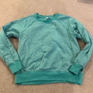 Bright green sweatshirt